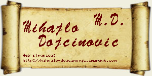 Mihajlo Dojčinović vizit kartica